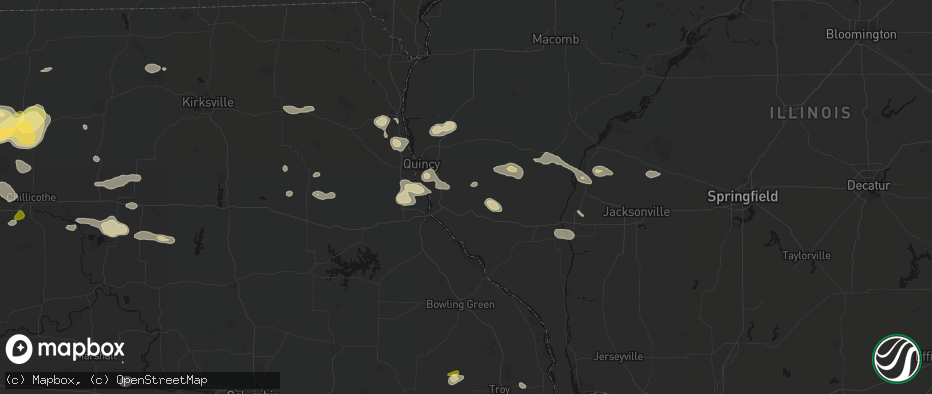 Hail map in Plainville, IL on May 16, 2026