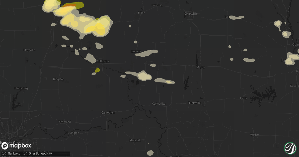 Hail map in Rothville, MO on May 16, 2026