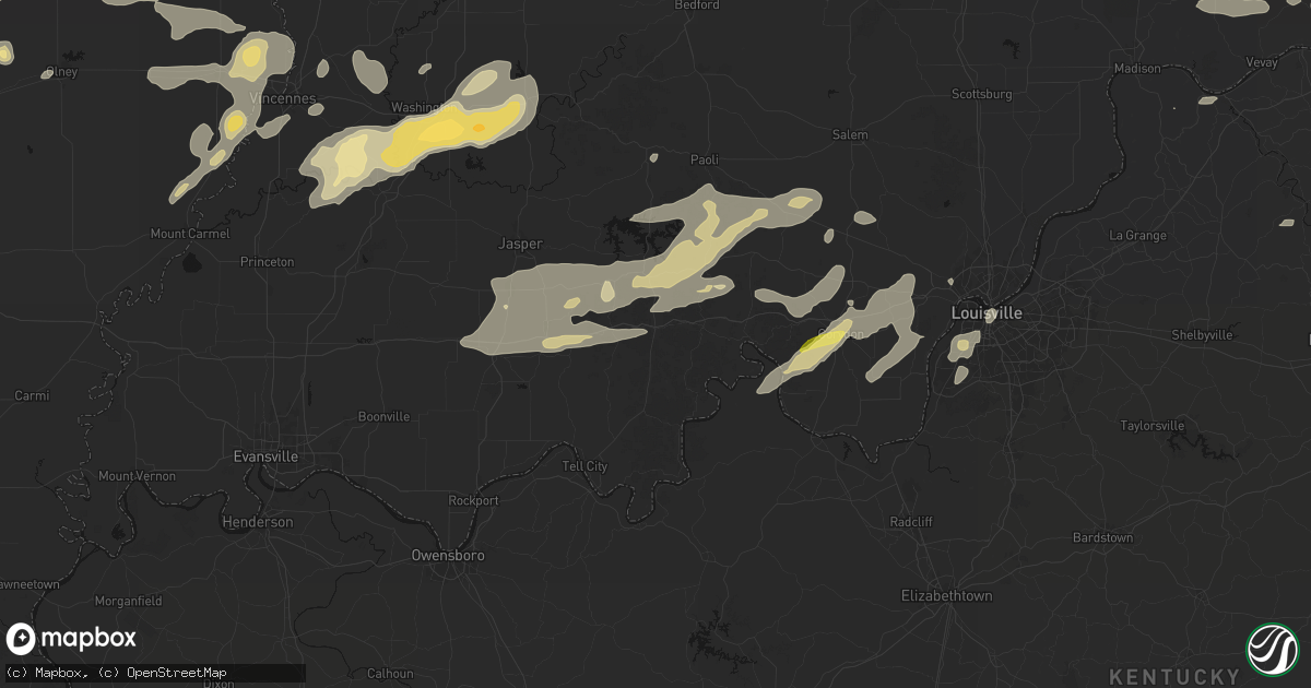 Hail map in Saint Croix, IN on May 16, 2026