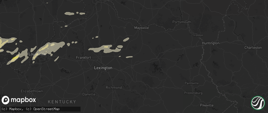 Hail map in Sharpsburg, KY on May 16, 2026