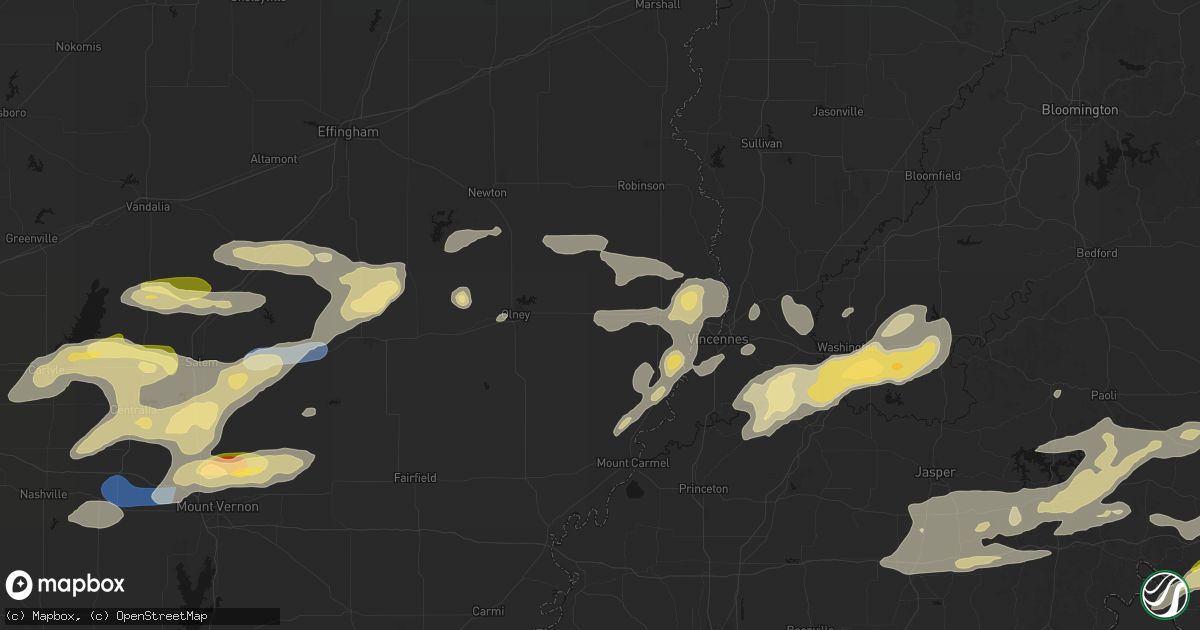 Hail map in Sumner, IL on May 16, 2026