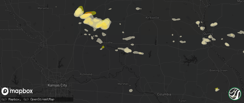 Hail map in Sumner, MO on May 16, 2026