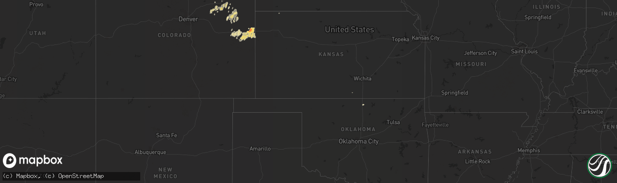 Hail map in Colorado on May 17, 2011