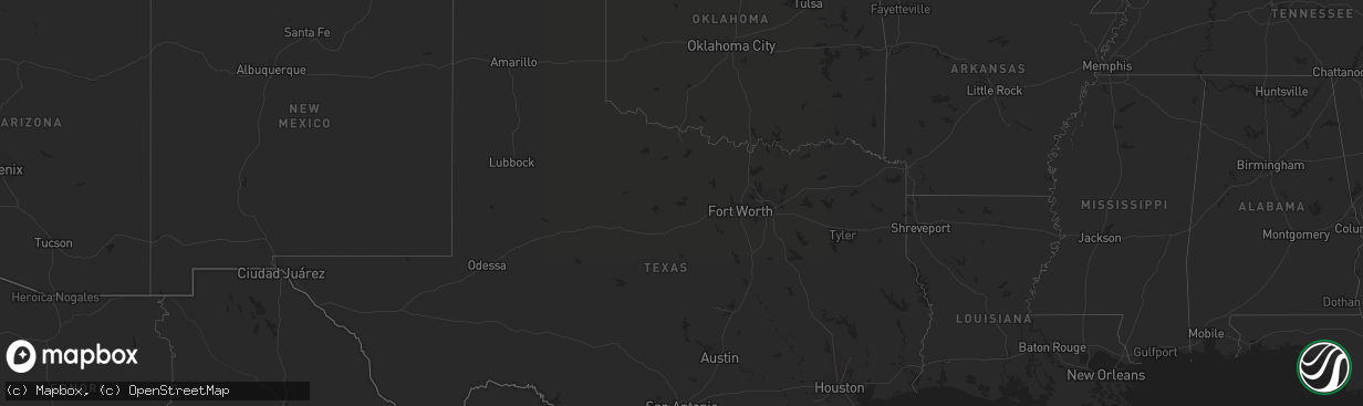 Hail map on May 17, 2011