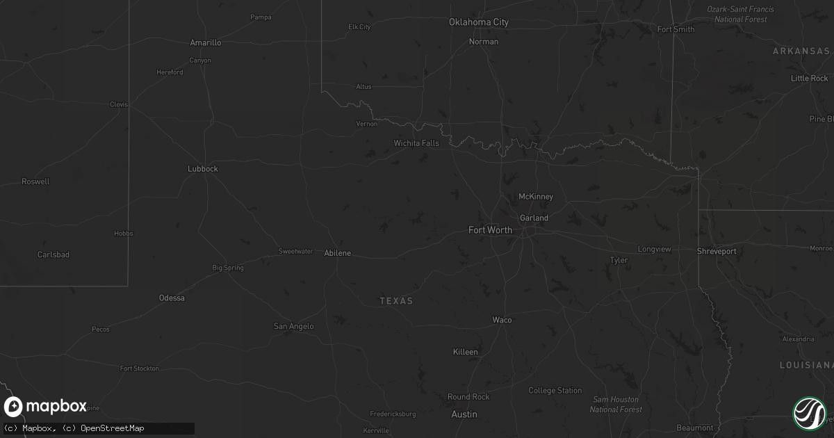Hail map on May 17, 2011