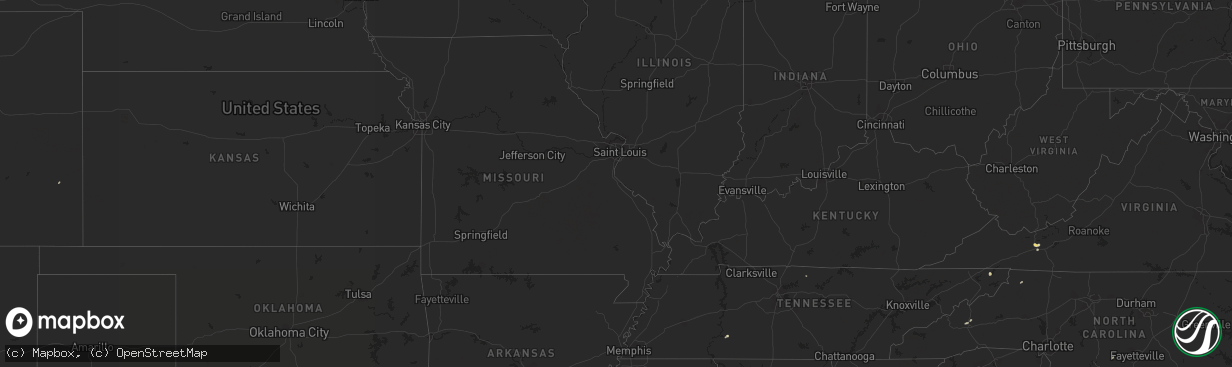 Hail map in Georgia on May 17, 2012