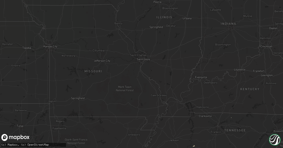 Hail map in Virginia on May 17, 2012