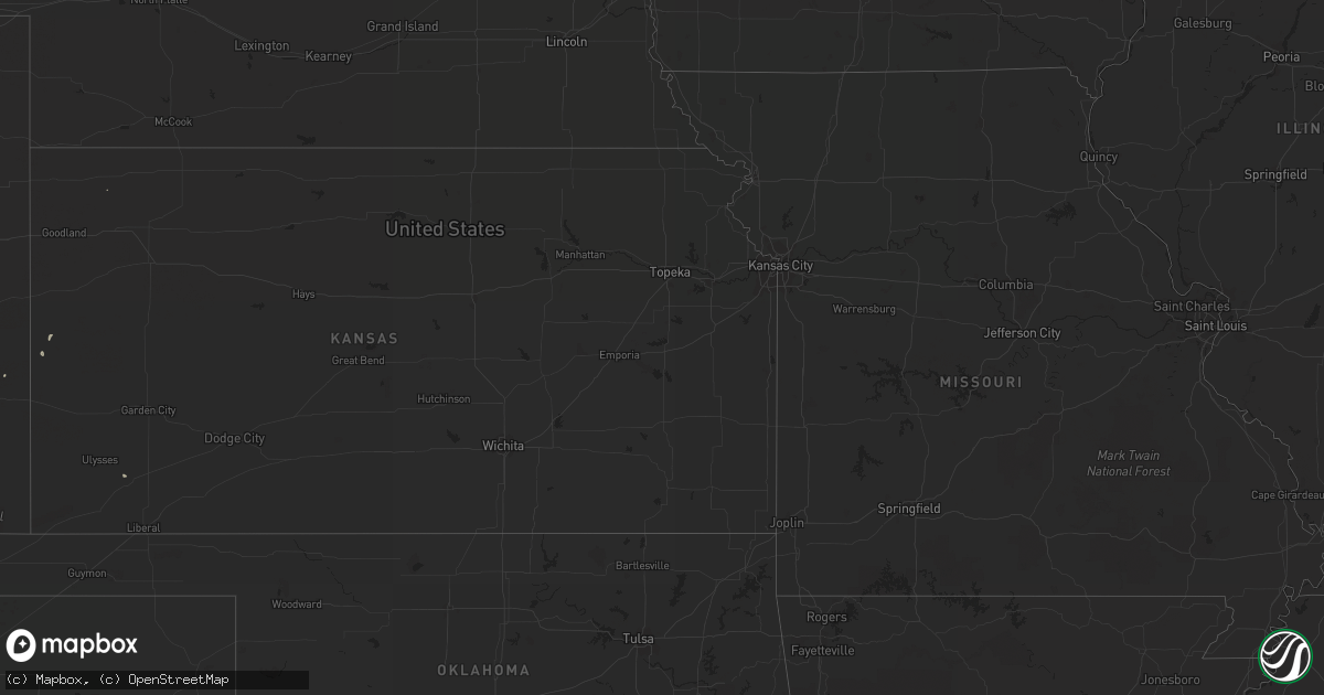 Hail map on May 17, 2012