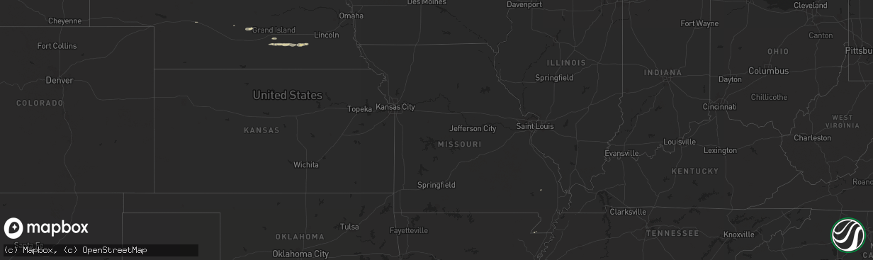 Hail map in Alabama on May 17, 2015