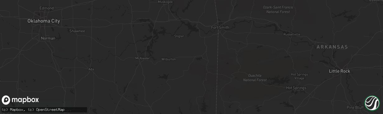 Hail map in Conroe, TX on May 17, 2015