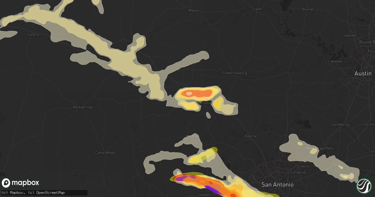 Hail map in Ingram, TX on May 17, 2016
