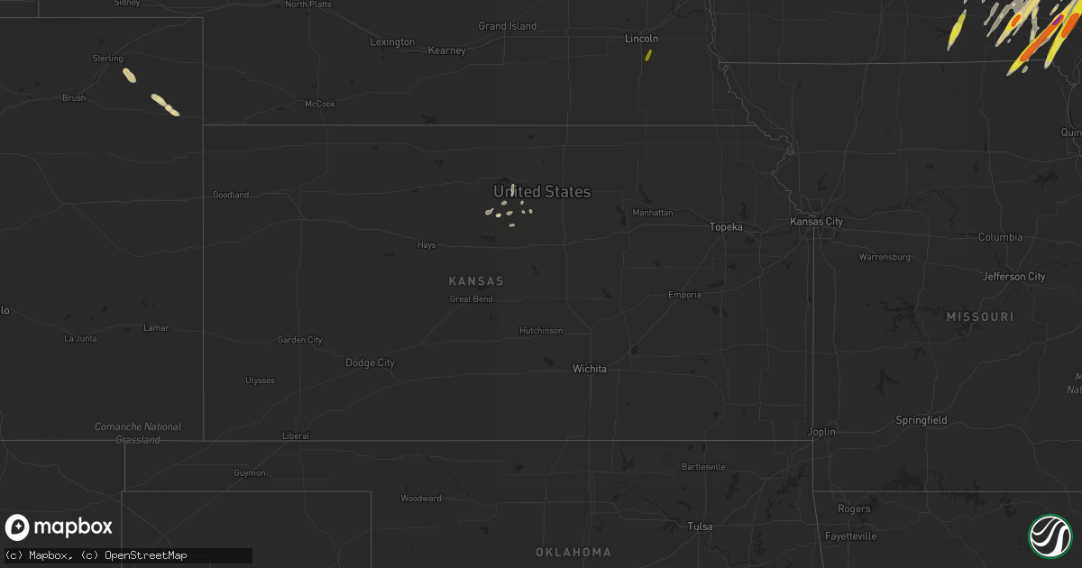 Hail map in Kansas on May 17, 2017