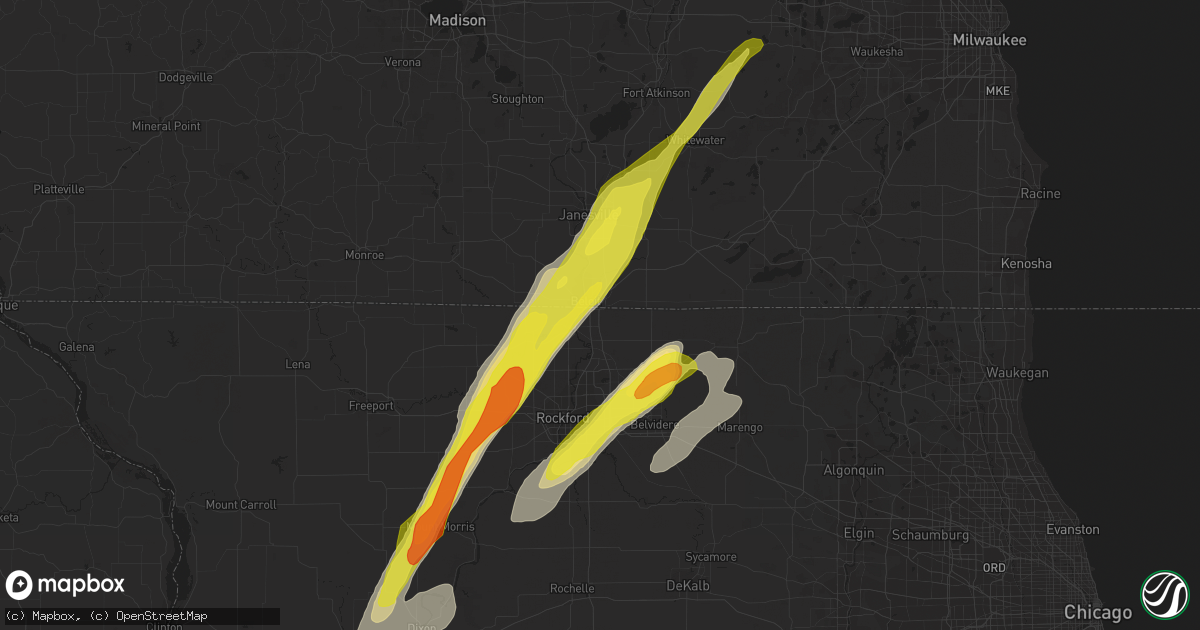Hail map in South Beloit, IL on May 17, 2017