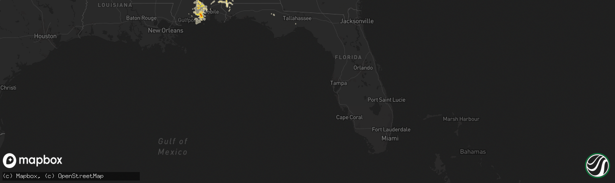 Hail map in Florida on May 17, 2018