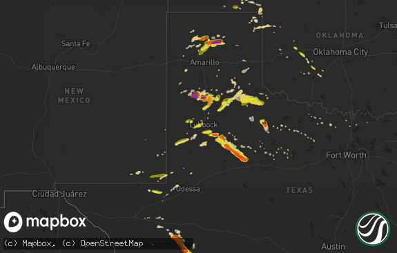 Hail map preview on 05-17-2018