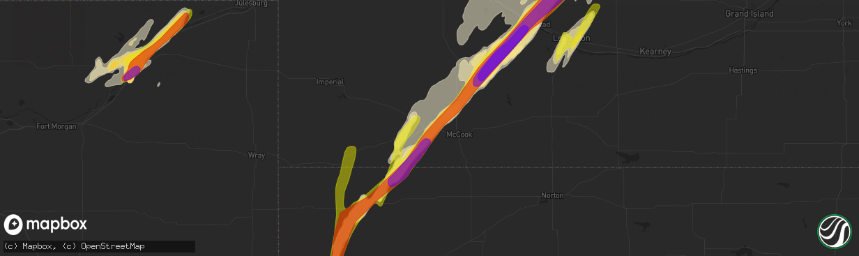 Hail map in Culbertson, NE on May 17, 2019