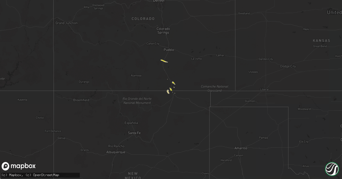 Hail map on May 17, 2020