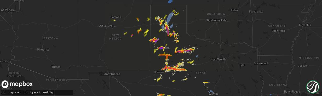 Hail map on May 17, 2021