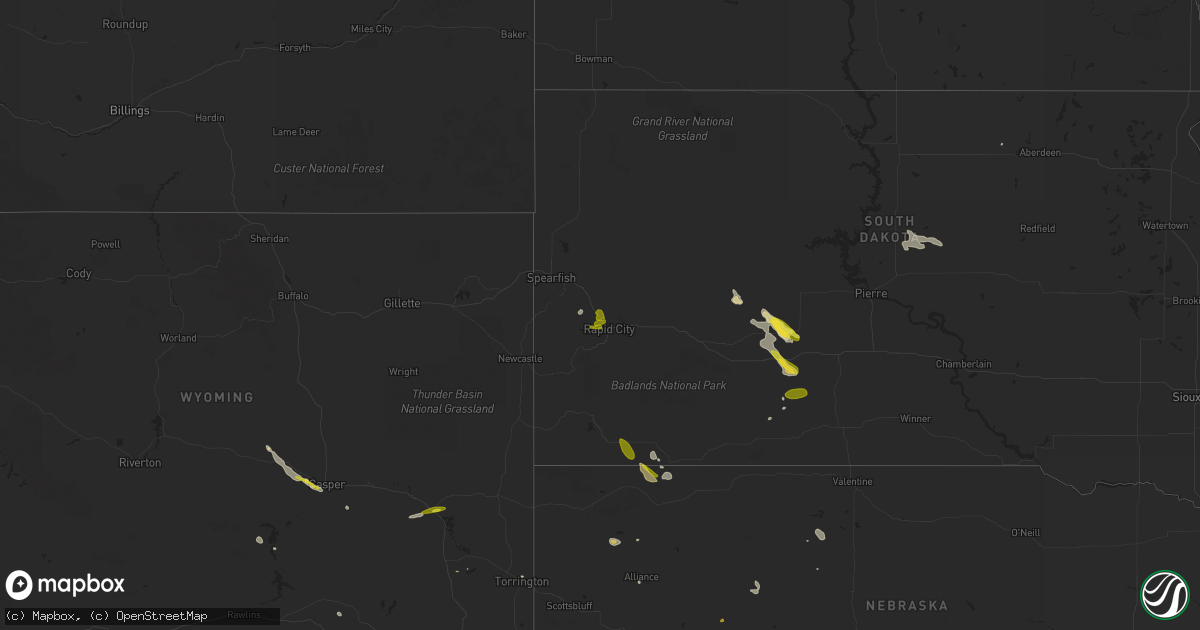 Hail map on May 17, 2023