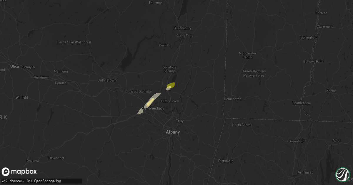 Hail map in Mechanicville, NY on May 17, 2025