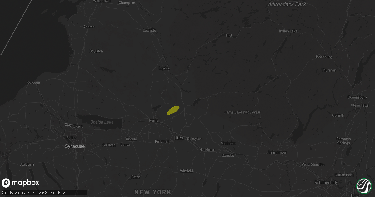 Hail map in Remsen, NY on May 17, 2025