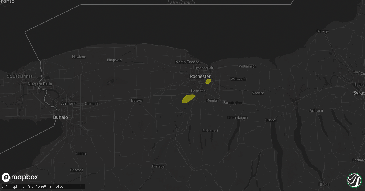 Hail map in Scottsville, NY on May 17, 2025