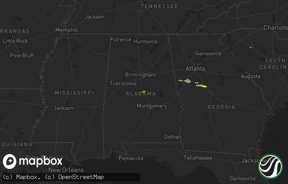Hail map preview on 05-17-2025