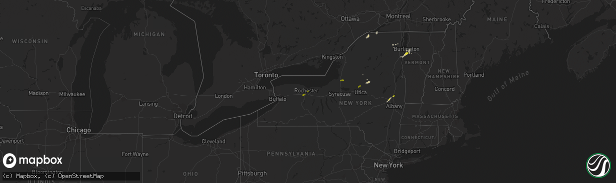 Hail map on May 17, 2025