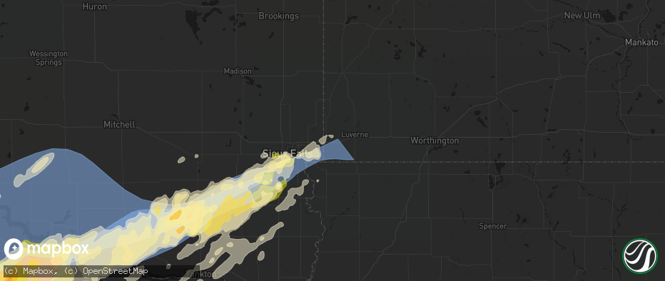Hail map in Beaver Creek, MN on May 17, 2026