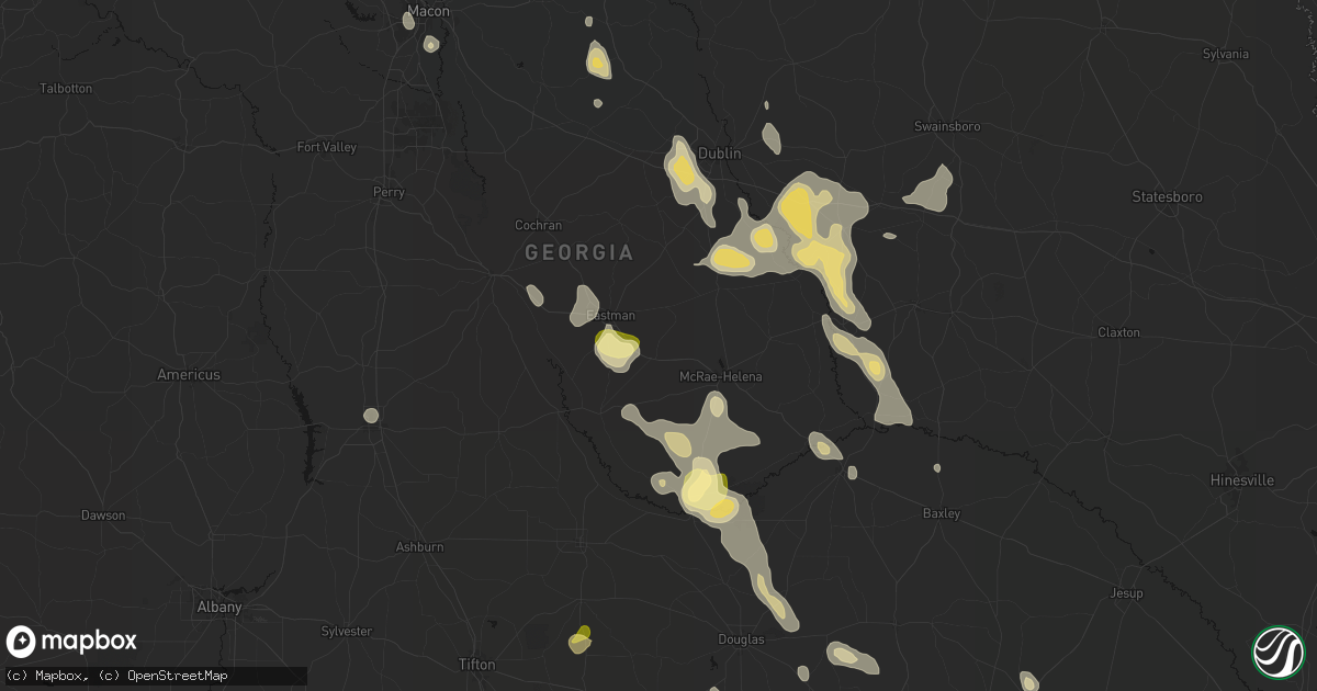 Hail map in Chauncey, GA on May 17, 2026