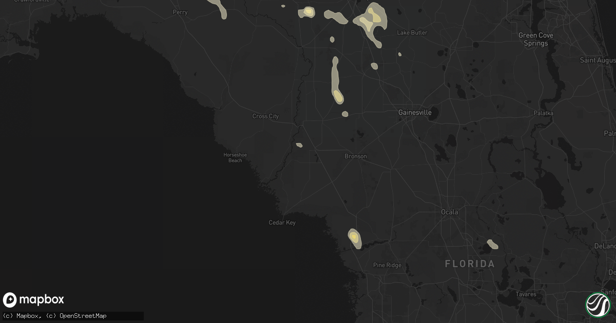 Hail map in Chiefland, FL on May 17, 2026