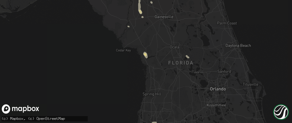 Hail map in Crystal River, FL on May 17, 2026