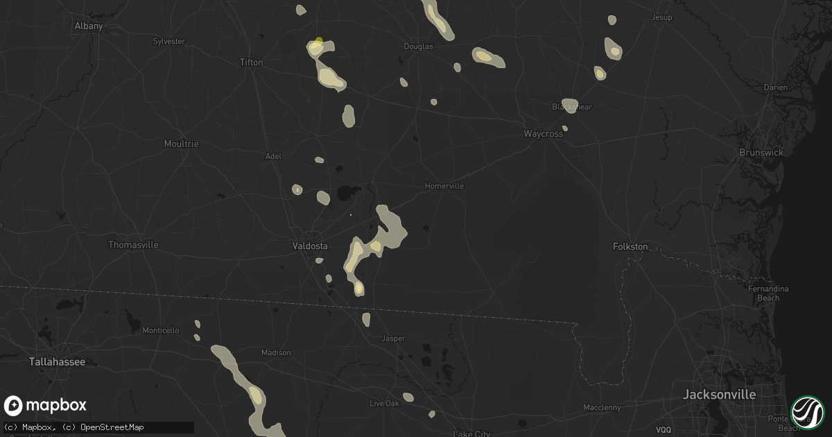 Hail map in Du Pont, GA on May 17, 2026