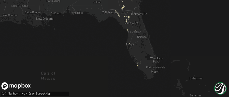 Hail map in Florida on May 17, 2026