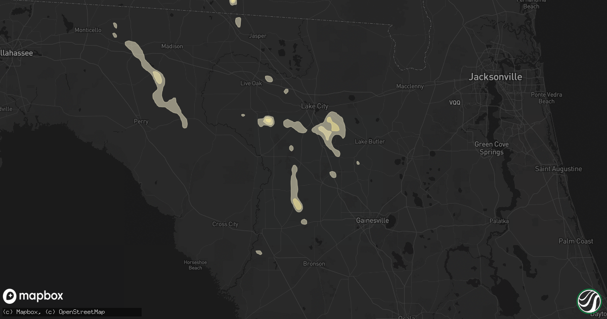Hail map in Fort White, FL on May 17, 2026