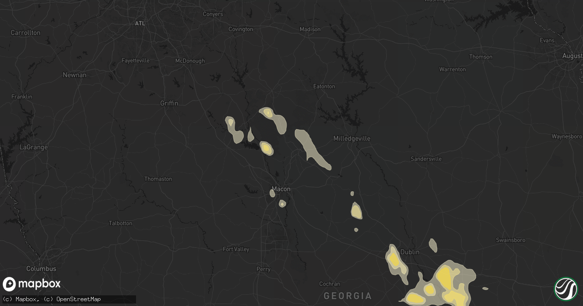 Hail map in Gray, GA on May 17, 2026