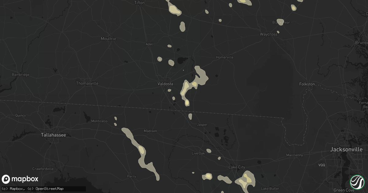 Hail map in Lake Park, GA on May 17, 2026
