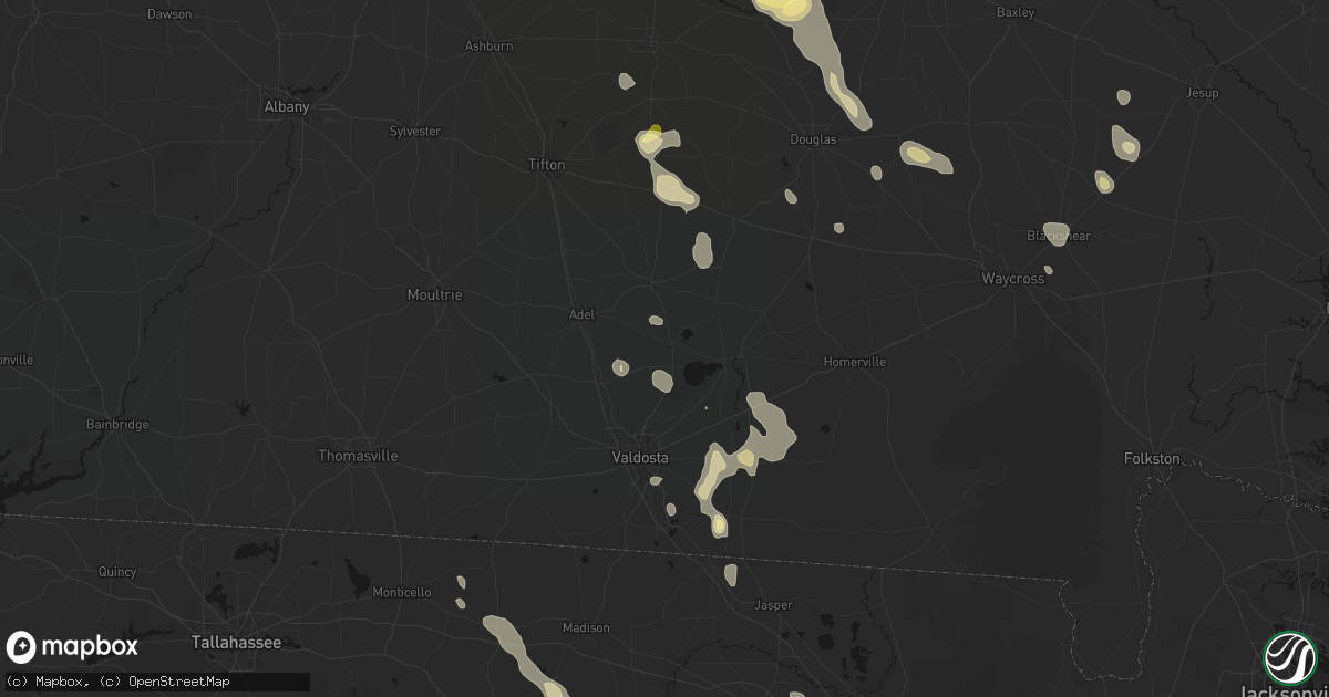 Hail map in Ray City, GA on May 17, 2026