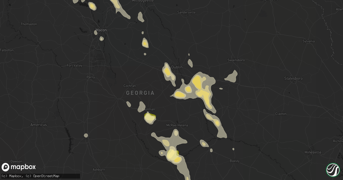 Hail map in Rentz, GA on May 17, 2026