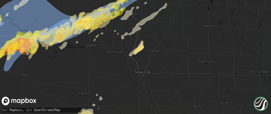 Hail map in Westfield, IA on May 17, 2026