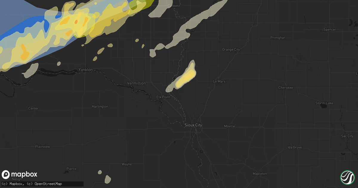 Hail map in Westfield, IA on May 17, 2026