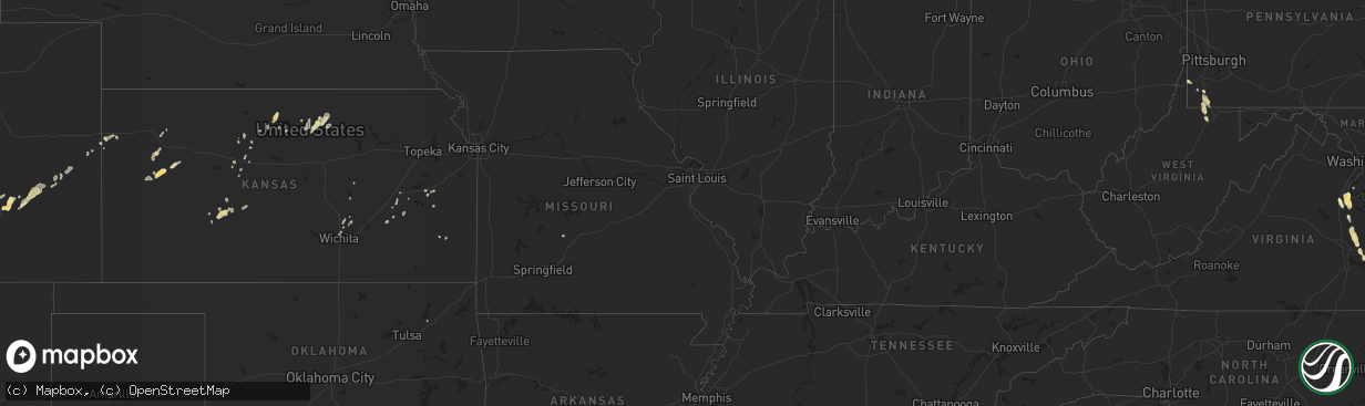 Hail map in Kansas on May 18, 2011
