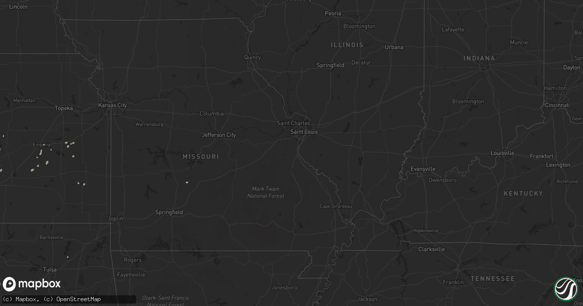 Hail map in Oklahoma on May 18, 2011