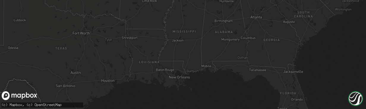 Hail map on May 18, 2011