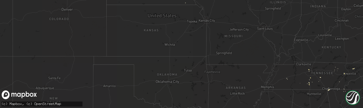 Hail map in South Dakota on May 18, 2012