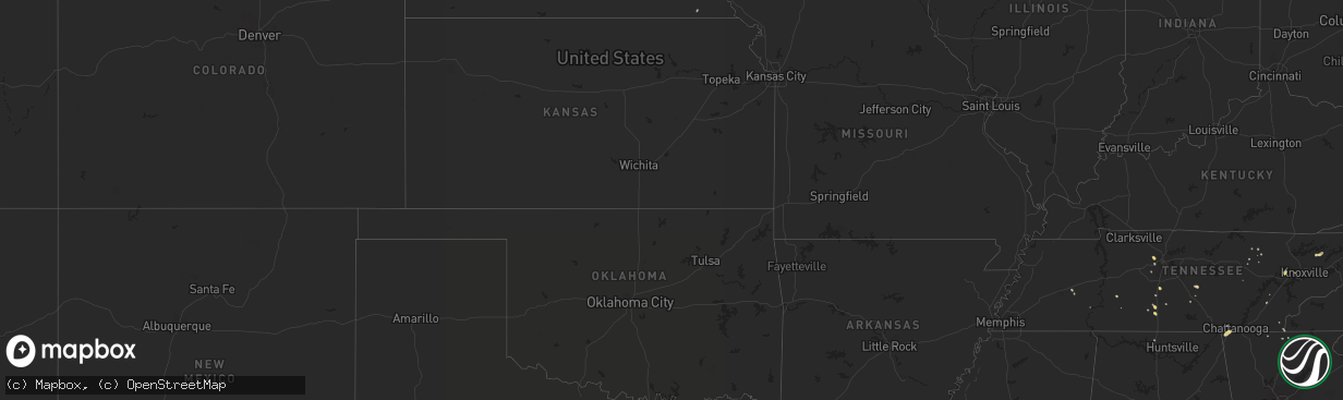 Hail map on May 18, 2012