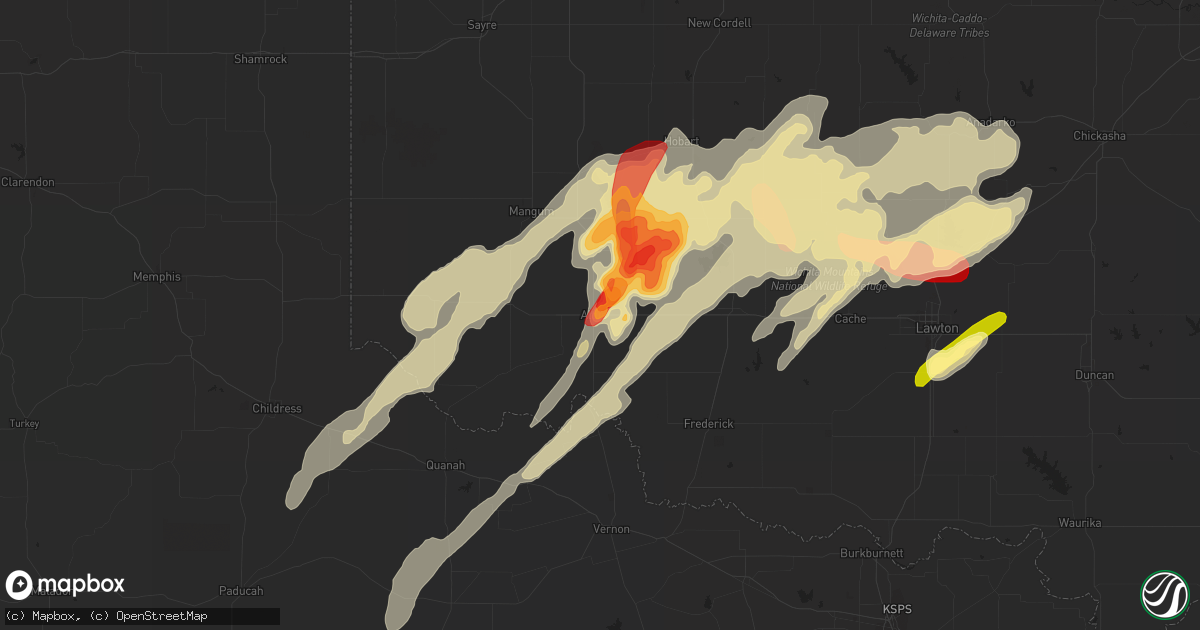 Hail map in Altus, OK on May 18, 2013