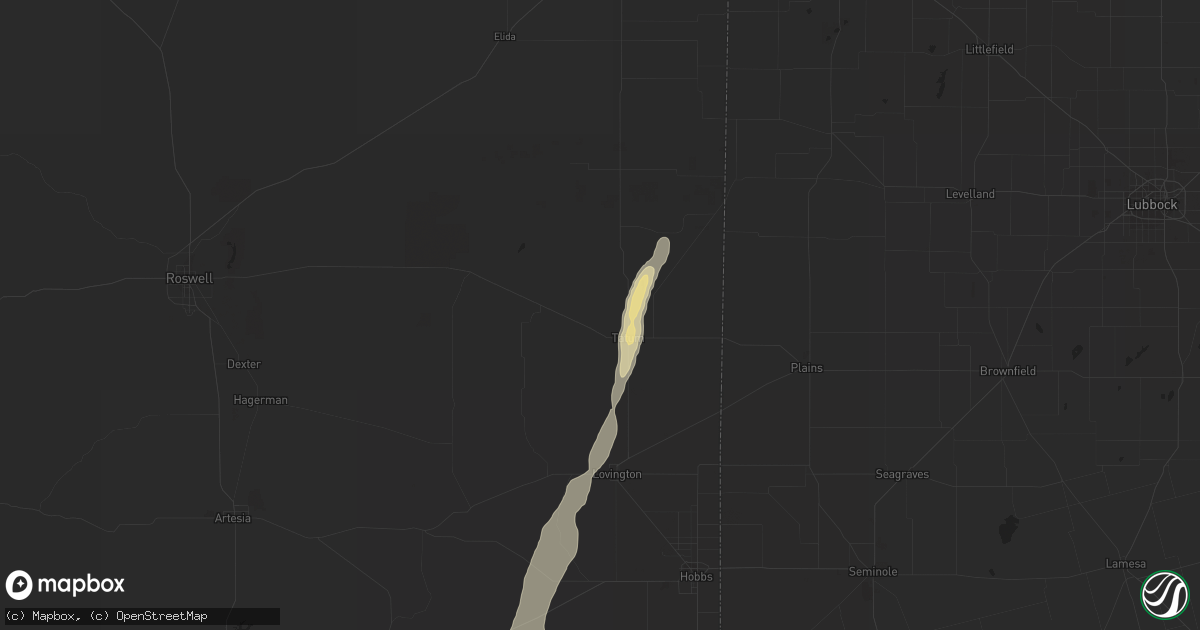Hail map in Tatum, NM on May 18, 2015