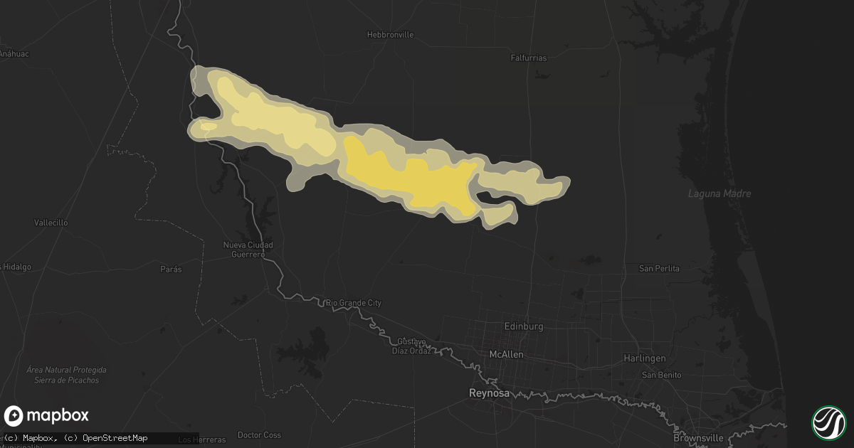 Hail map in Santa Elena, TX on May 18, 2016