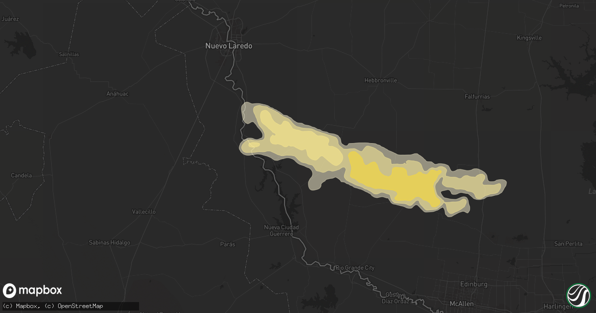 Hail map in Zapata, TX on May 18, 2016